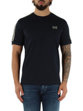 BLU SCURO | T-shirt regular fit in cotone con dettagli a contrasto BLU SCURO | T-shirt regular fit in cotone con dettagli a contrasto