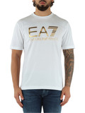 BIANCO | T-shirt regular fit in cotone con stampa logo frontale BIANCO | T-shirt regular fit in cotone con stampa logo frontale