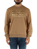 CAMMELLO | Felpa girocollo regular fit in cotone garzato CAMMELLO | Felpa girocollo regular fit in cotone garzato