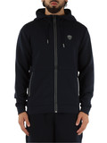 BLU SCURO | Felpa con zip regular fit in misto viscosa BLU SCURO | Felpa con zip regular fit in misto viscosa