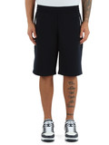 BLU SCURO | Pantaloncino sportivo regular fit in misto viscosa BLU SCURO | Pantaloncino sportivo regular fit in misto viscosa