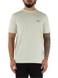 BEIGE | T-shirt in cotone stretch con scritta logo a rilievo BEIGE | T-shirt in cotone stretch con scritta logo a rilievo