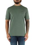 VERDE | T-shirt in cotone stretch con scritta logo a rilievo VERDE | T-shirt in cotone stretch con scritta logo a rilievo