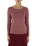 ROSSO SCURO | T-shirt manica lunga slim fit in viscosa stretch ROSSO SCURO | T-shirt manica lunga slim fit in viscosa stretch