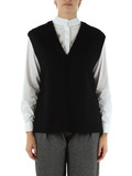 NERO | Gilet oversize in panno di misto lana vergine NERO | Gilet oversize in panno di misto lana vergine