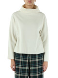 PANNA | Maglia boxy fit in panno di misto lana vergine PANNA | Maglia boxy fit in panno di misto lana vergine