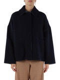 BLU | Cappotto corto reversibile in panno di misto lana vergine BLU | Cappotto corto reversibile in panno di misto lana vergine