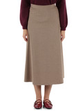 BEIGE | Gonna midi in misto viscosa e cotone BEIGE | Gonna midi in misto viscosa e cotone