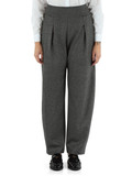 GRIGIO SCURO | Pantaloni in misto viscosa e cotone GRIGIO SCURO | Pantaloni in misto viscosa e cotone