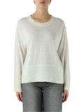 PANNA | Maglia in lana vergine con inserti in misto alpaca PANNA | Maglia in lana vergine con inserti in misto alpaca