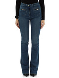 BLU | Pantalone jeans quattro tasche svasato in fondo BLU | Pantalone jeans quattro tasche svasato in fondo