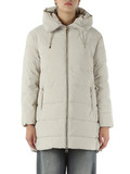 BEIGE | JEANS: Giubbino trapuntato con cappuccio BEIGE | JEANS: Giubbino trapuntato con cappuccio