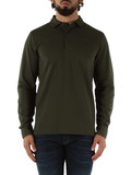 VERDE SCURO | Polo manica lunga in cotone piquet VERDE SCURO | Polo manica lunga in cotone piquet
