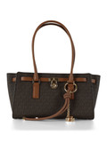 MARRONE | Borsa tote stampa logo HAMILTON MODERNE Small MARRONE | Borsa tote stampa logo HAMILTON MODERNE Small