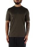VERDE SCURO | T-shirt regular fit in cotone e lyocell VERDE SCURO | T-shirt regular fit in cotone e lyocell