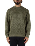 VERDE | Felpa in misto cotone con scritte logo flock VERDE | Felpa in misto cotone con scritte logo flock