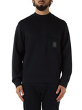 BLU SCURO | Felpa in misto cotone con taschino frontale BLU SCURO | Felpa in misto cotone con taschino frontale
