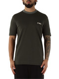 VERDE SCURO | T-shirt in cotone piquet con ricamo logo VERDE SCURO | T-shirt in cotone piquet con ricamo logo