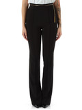 NERO | Pantalone in tessuto stretch con fondo svasato NERO | Pantalone in tessuto stretch con fondo svasato