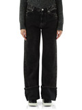 NERO | Pantalone jeans cinque tasche WANDA Wide Leg Turn-Up NERO | Pantalone jeans cinque tasche WANDA Wide Leg Turn-Up