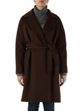 MARRONE | WEEKEND: Cappotto in lana vergine CORTE