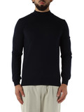 BLU SCURO | Maglia collo a lupetto in lana merino BLU SCURO | Maglia collo a lupetto in lana merino