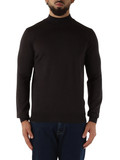 GRIGIO SCURO | Maglia collo a lupetto in lana merino GRIGIO SCURO | Maglia collo a lupetto in lana merino