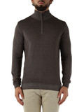 TORTORA | Maglia collo a zip in lana merino extrafine TORTORA | Maglia collo a zip in lana merino extrafine
