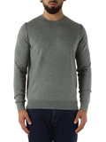 GRIGIO | Maglia girocollo in misto viscosa e cashmere GRIGIO | Maglia girocollo in misto viscosa e cashmere