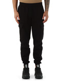 NERO | Pantaloni cargo sportivi slim fit in cotone felpato NERO | Pantaloni cargo sportivi slim fit in cotone felpato