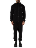 NERO | Tuta sportiva regular fit composta da felpa con cappuccio e pantaloni NERO | Tuta sportiva regular fit composta da felpa con cappuccio e pantaloni