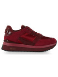 ROSSO SCURO | Sneakers in pelle e tessuto LIU JO MAXI WONDER 91 ROSSO SCURO | Sneakers in pelle e tessuto LIU JO MAXI WONDER 91