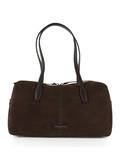 MARRONE | Borsa a spalla in nabuk ARYNA