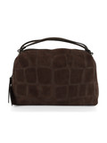MARRONE | Borsa a mano ALIFA in suede motivo cocco MARRONE | Borsa a mano ALIFA in suede motivo cocco