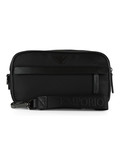 NERO | Beauty case in tessuto tecnico con placca logo NERO | Beauty case in tessuto tecnico con placca logo