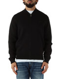 NERO | Cardigan con zip classic fit in cotone e lana NERO | Cardigan con zip classic fit in cotone e lana