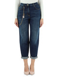 BLU | Pantalone jeans cinque tasche con catena logo BLU | Pantalone jeans cinque tasche con catena logo