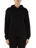 NERO | Felpa con cappuccio in misto cotone