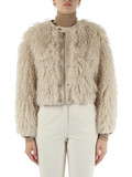 BEIGE | Giacca corta in eco pelliccia BEIGE | Giacca corta in eco pelliccia