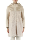 BEIGE | Eco pelliccia con cappuccio BEIGE | Eco pelliccia con cappuccio