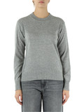 GRIGIO | Maglia girocollo in misto lana vergine e cashmere GRIGIO | Maglia girocollo in misto lana vergine e cashmere