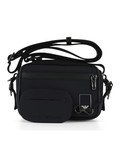BLU SCURO | Borsa a tracolla Tech in tessuto con patch logo BLU SCURO | Borsa a tracolla Tech in tessuto con patch logo