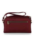 MERLOT | Borsa a tracolla Eco Line in tessuto OP e pelle MERLOT | Borsa a tracolla Eco Line in tessuto OP e pelle