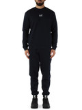 BLU SCURO | Tuta sportiva modern fit composta da felpa girocollo e pantaloni BLU SCURO | Tuta sportiva modern fit composta da felpa girocollo e pantaloni