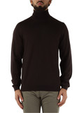 MARRONE | Maglia collo alto in lana vergine MARRONE | Maglia collo alto in lana vergine