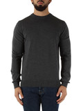 GRIGIO SCURO | Maglia girocollo regular fit in lana GRIGIO SCURO | Maglia girocollo regular fit in lana