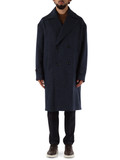BLU | Cappotto lungo oversize in misto lana BLU | Cappotto lungo oversize in misto lana