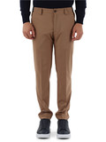 BEIGE | Pantaloni slim fit PORTOFINO in misto lana