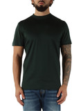 VERDE SCURO | T-shirt in cotone e modal con scritta logo VERDE SCURO | T-shirt in cotone e modal con scritta logo