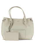 BEIGE | Borsa a mano in ecopelle con logo impresso BEIGE | Borsa a mano in ecopelle con logo impresso